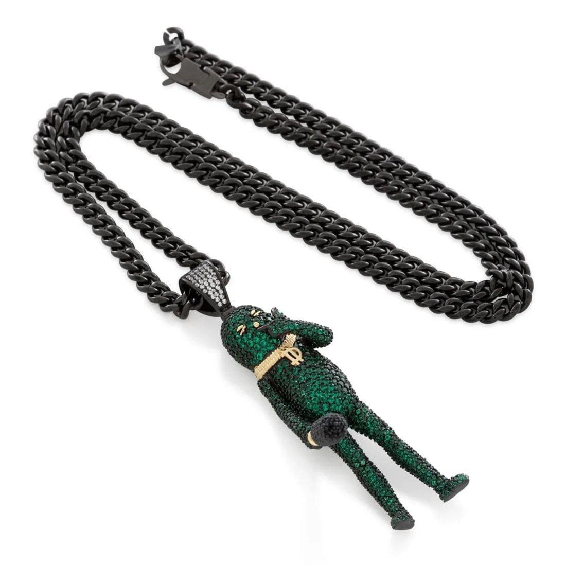 King Ice X Fortnite - Big Dill Necklace - BLACK GOLD
